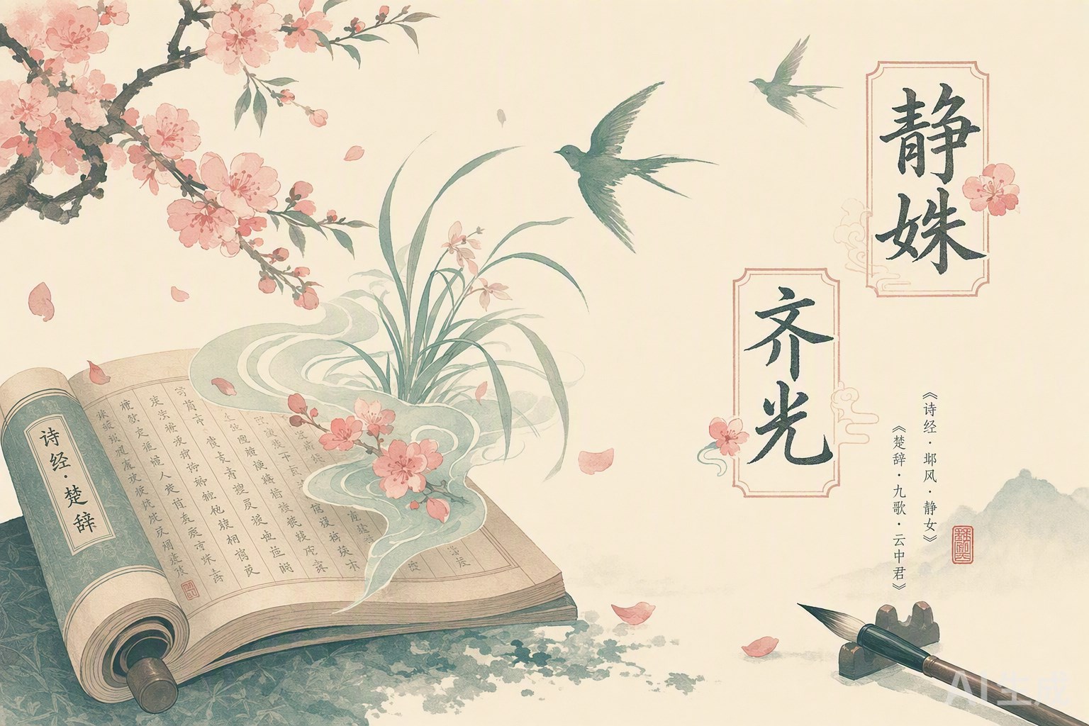 女诗经男楚辞：从典籍里取一个风雅好名字